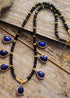 Boho Necklace, Adele Labradorite Teardrop Pendant Necklace